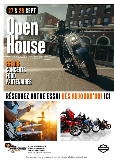 OPEN HOUSE LES 27 & 28 SEPTEMBRE à Fegersheim