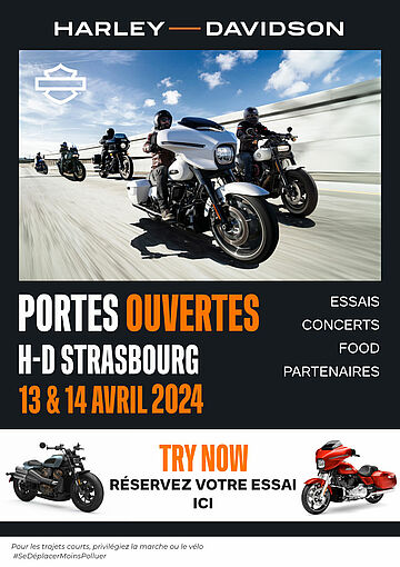 PORTES OUVERTES H-D STRASBOURG LES 13 ET 14 AVRIL